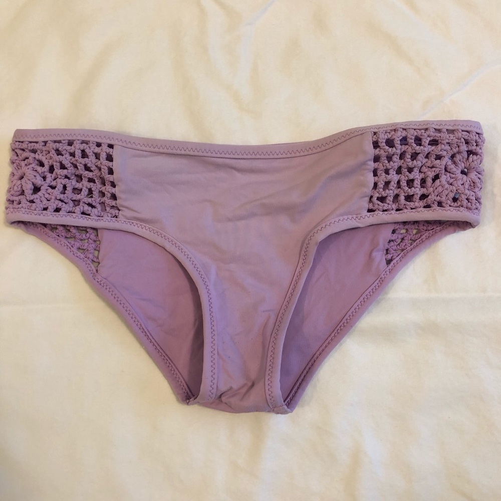 Frankie’s bikinis purple bottoms
